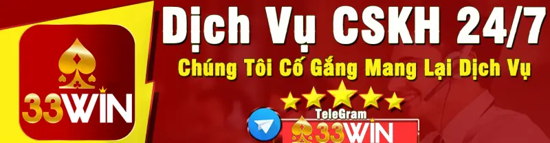Liên hệ 33win thông qua telegram