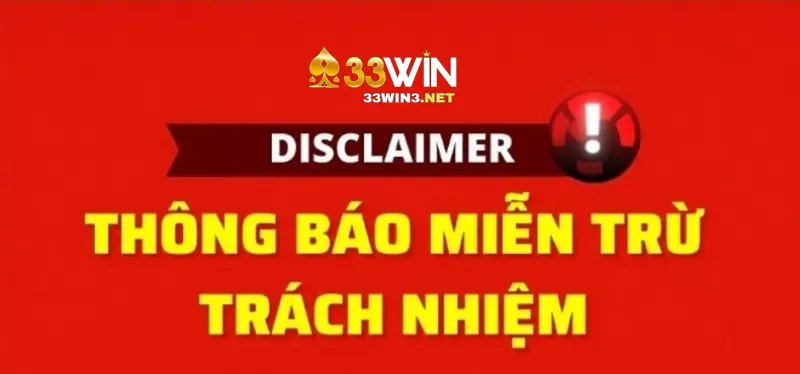 Thông báo miễn trừ trách nhiệm