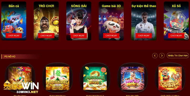 Hệ thống bắn cá 33WIN