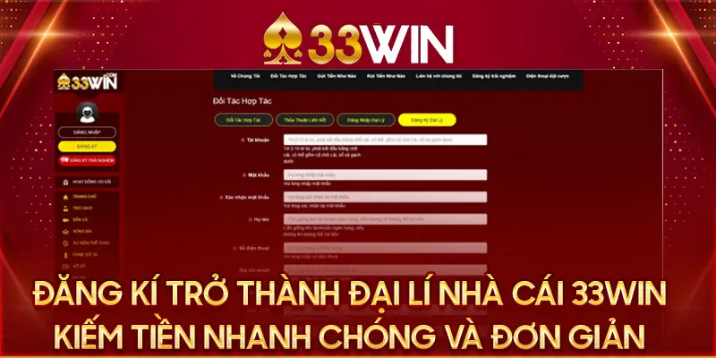 Quy trình đăng ký nhà cái 33win