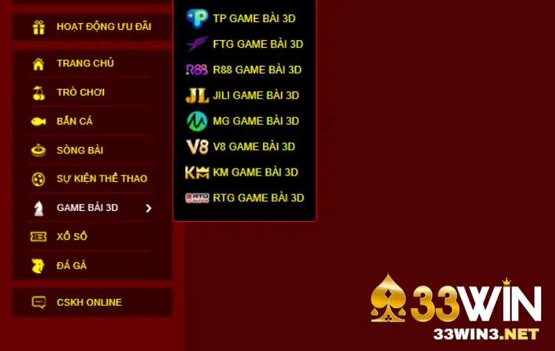 Truy cập Fantan 3D 33win