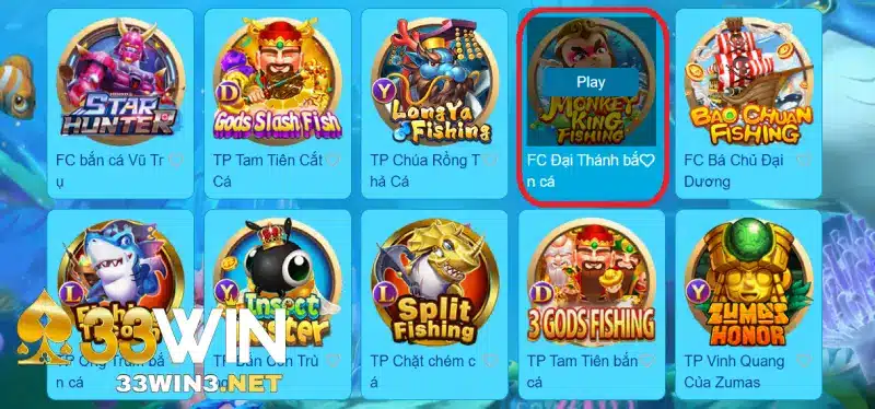 Đại thánh bắn cá 33win