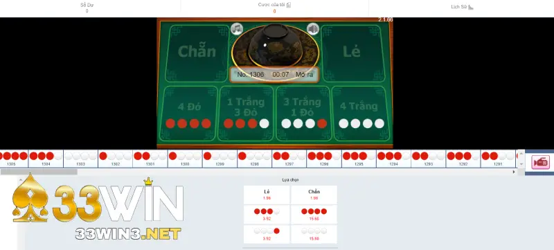 Ưu điểm xóc đĩa 3D 33win