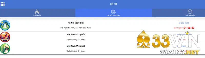 Những điểm hấp dẫn TP xổ số 33win