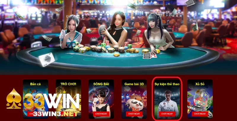 Ưu điểm cược thể thao 33win